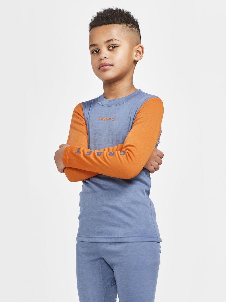 CRAFT Core Warm Baselayer Set Superundertøysett Junior, Flow-Chestnut