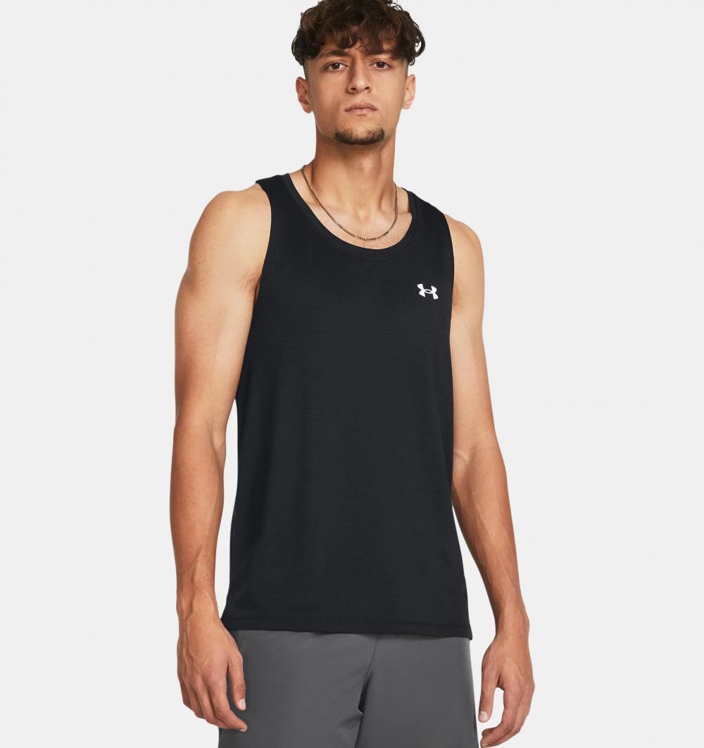 Under Armour UA STREAKER SINGLET Treningssinglet til Herre, Sort