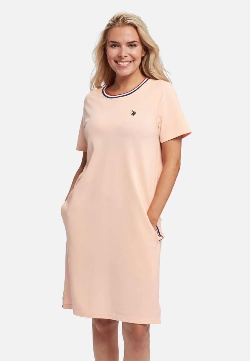 U.S. Polo EBBA REG MIN PI DRESS Kjole Dame, Peachy Keen