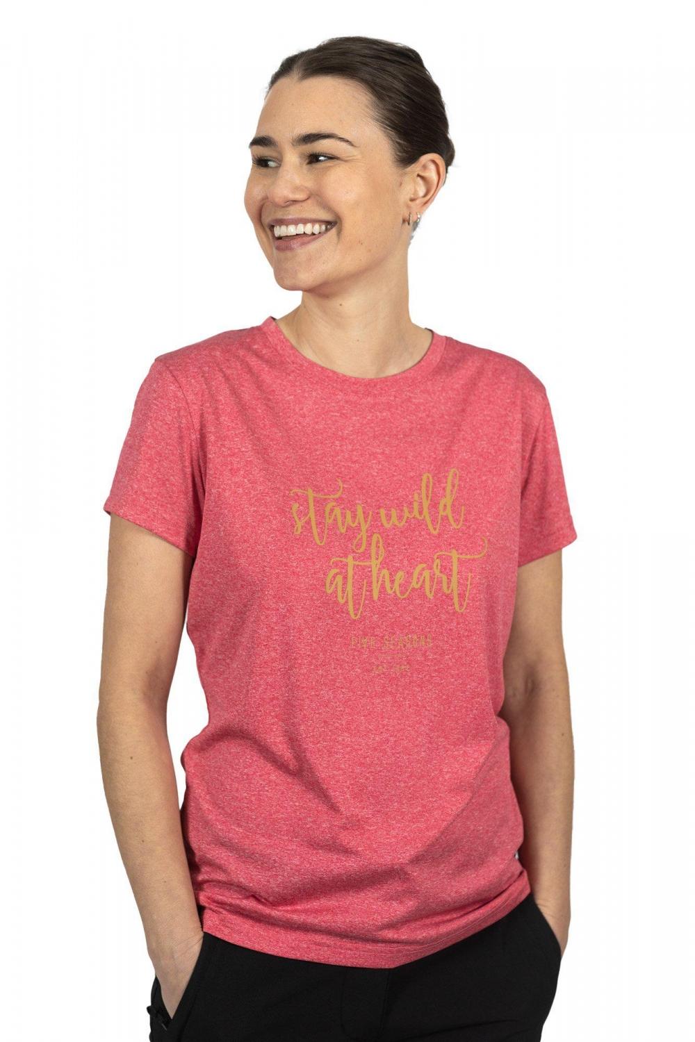 Five Seasons  WILD TOP W T-skjorte Dame, VIRTUAL PINK MELANGE