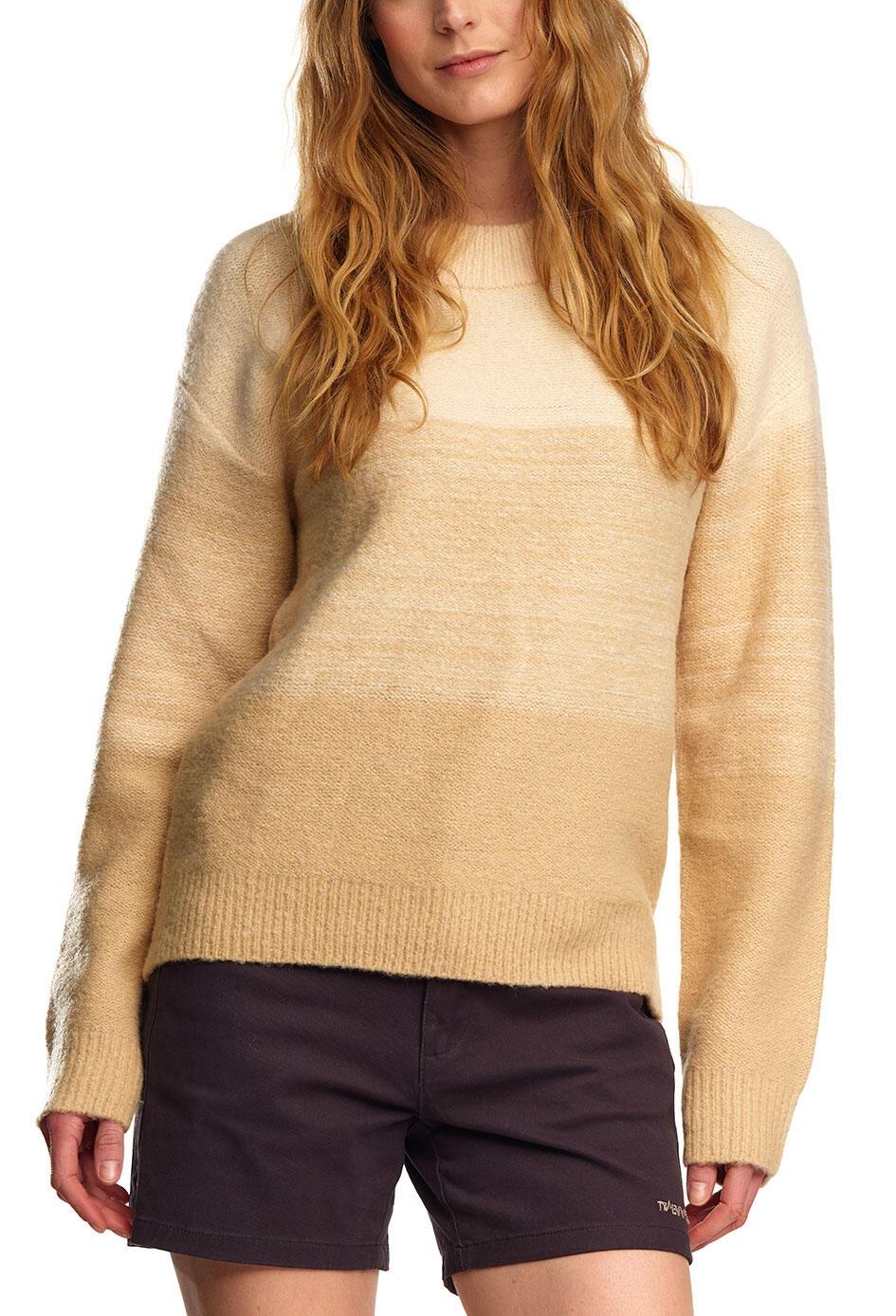 Twentyfour Mode Strikkegenser Dame, Sand  