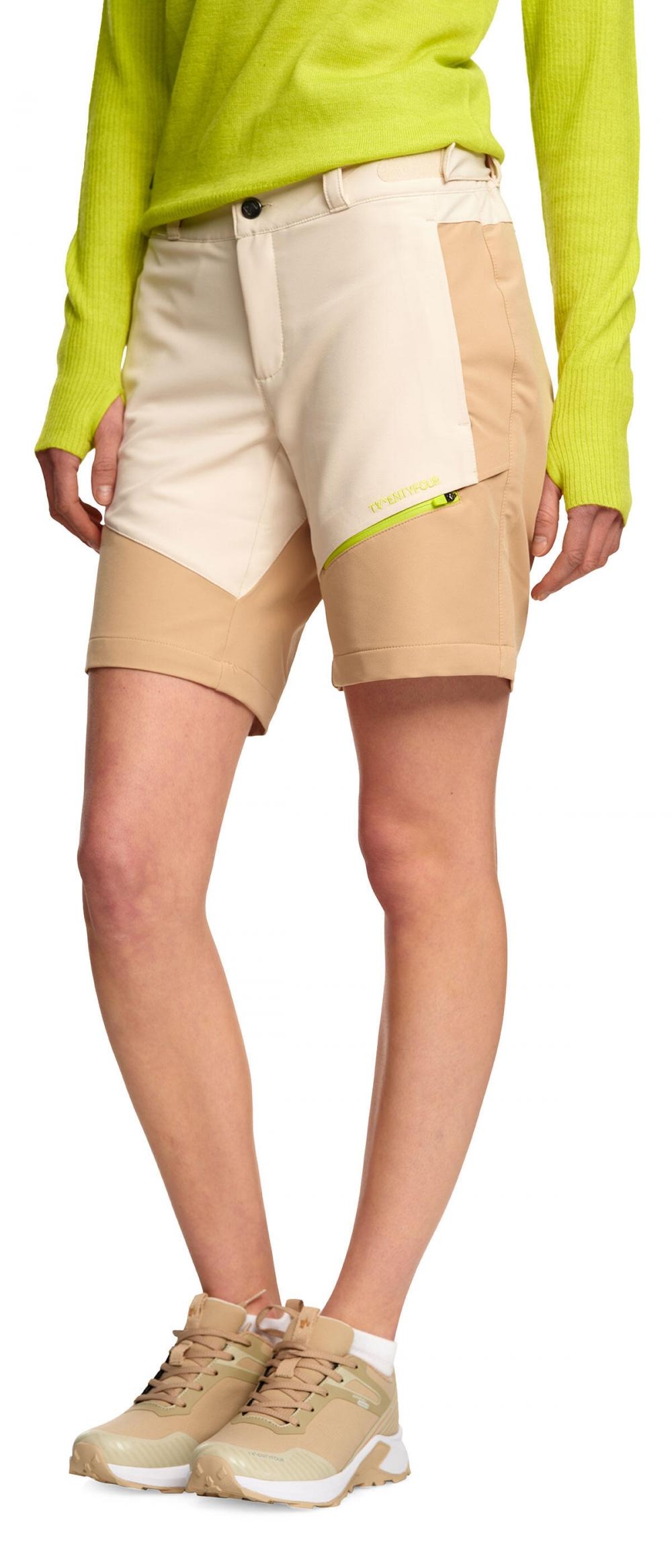 Twentyfour Fla?m 2.0 LS Shorts Dame, Gra?hvit 