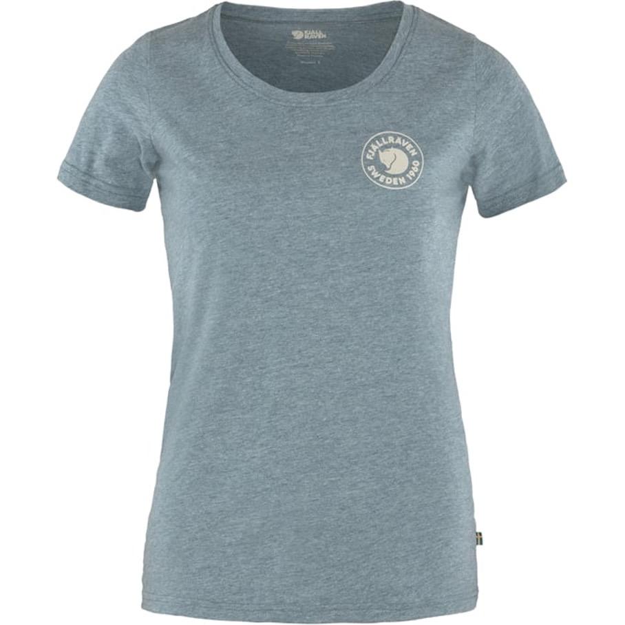 Fjällräven 1960 LOGO T-SHIRT T-skjorte Dame, Indigo Blue-Melange 