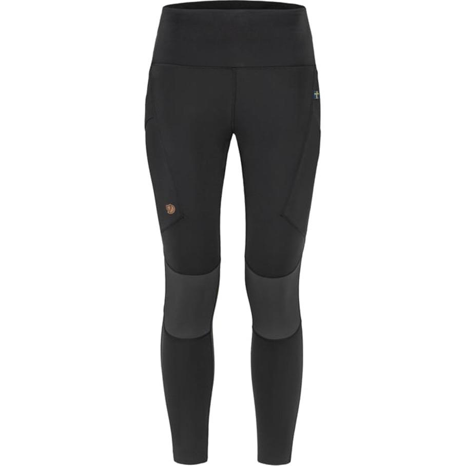 Fällräven Abisko Trekking Tights Pro Dame, Black­-Iron Grey 