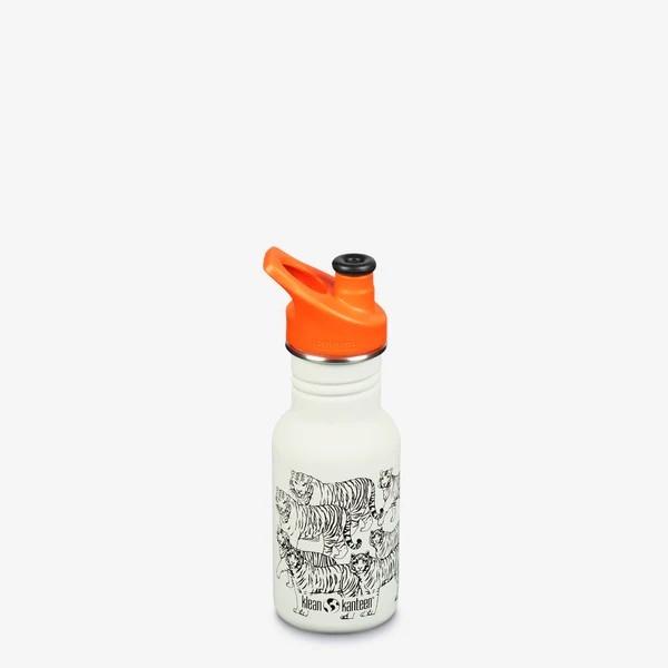 Klean Kanteen Kid Classic Narrow 355ml drikkeflaske (w/Kid Sport Cap), Tigers