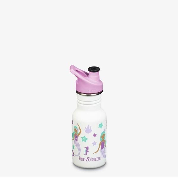 Klean Kanteen Kid Classic Narrow 355ml drikkeflaske (w/Kid Sport Cap), Mermaids  