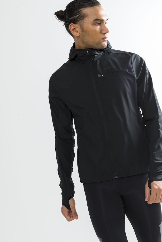 Craft Urban Run Hood Jacket Løpejakke og Vindjakke Herre, Sort   