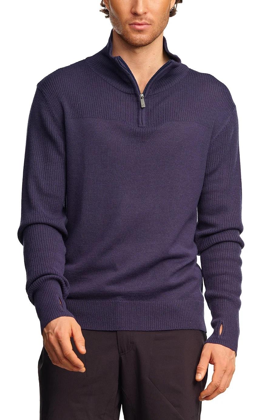 TWENTYFOUR Flåm 2.0 HZ Half-Zip Genser Herre, Marineblå