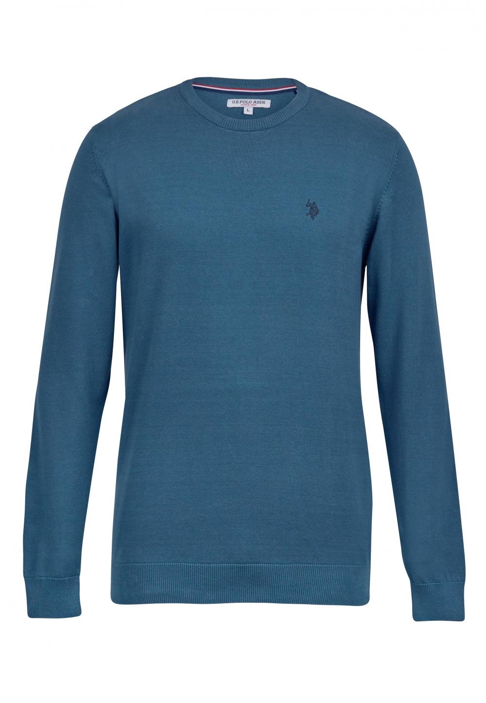U.S Polo knit Adair strikket genser herre, Indian teal