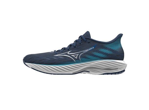 Mizuno wave rider 28 løpesko herre, mørk blå/hvit
