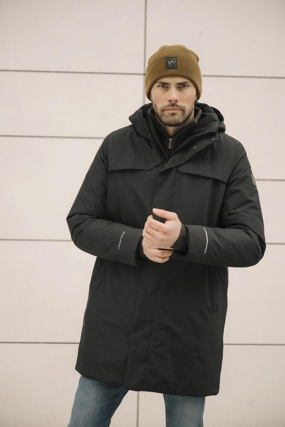 twentyfour mode warm parkas herre, skyggesort