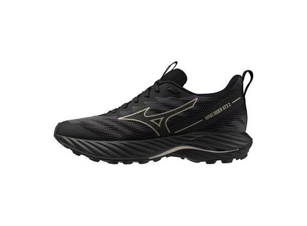 Mizuno wave rider GTX 2 dame, mørk grå/gull