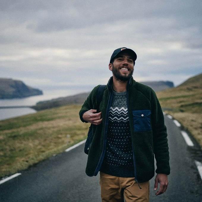 Fjällräven Vardag Pile Fleece fleecejakke til herre, Deep Forest