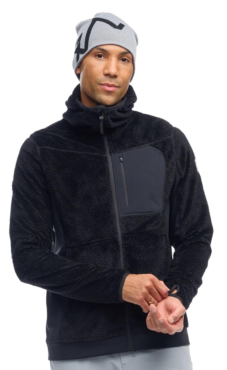 Twentyfour Isbre Air Fleece H fleecejakke til herre, sort 