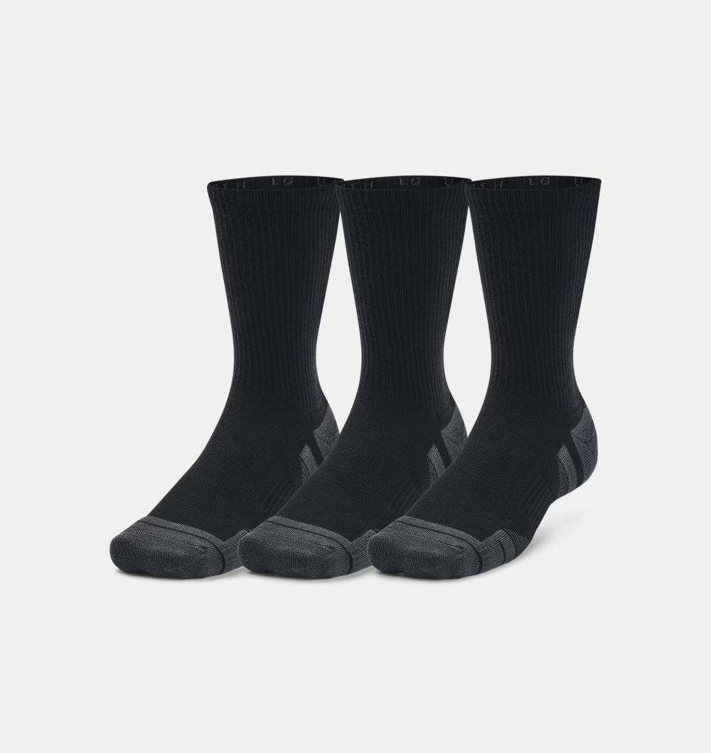 Under Armour UA Performance Tech 3pk Crew Sokker, Sort