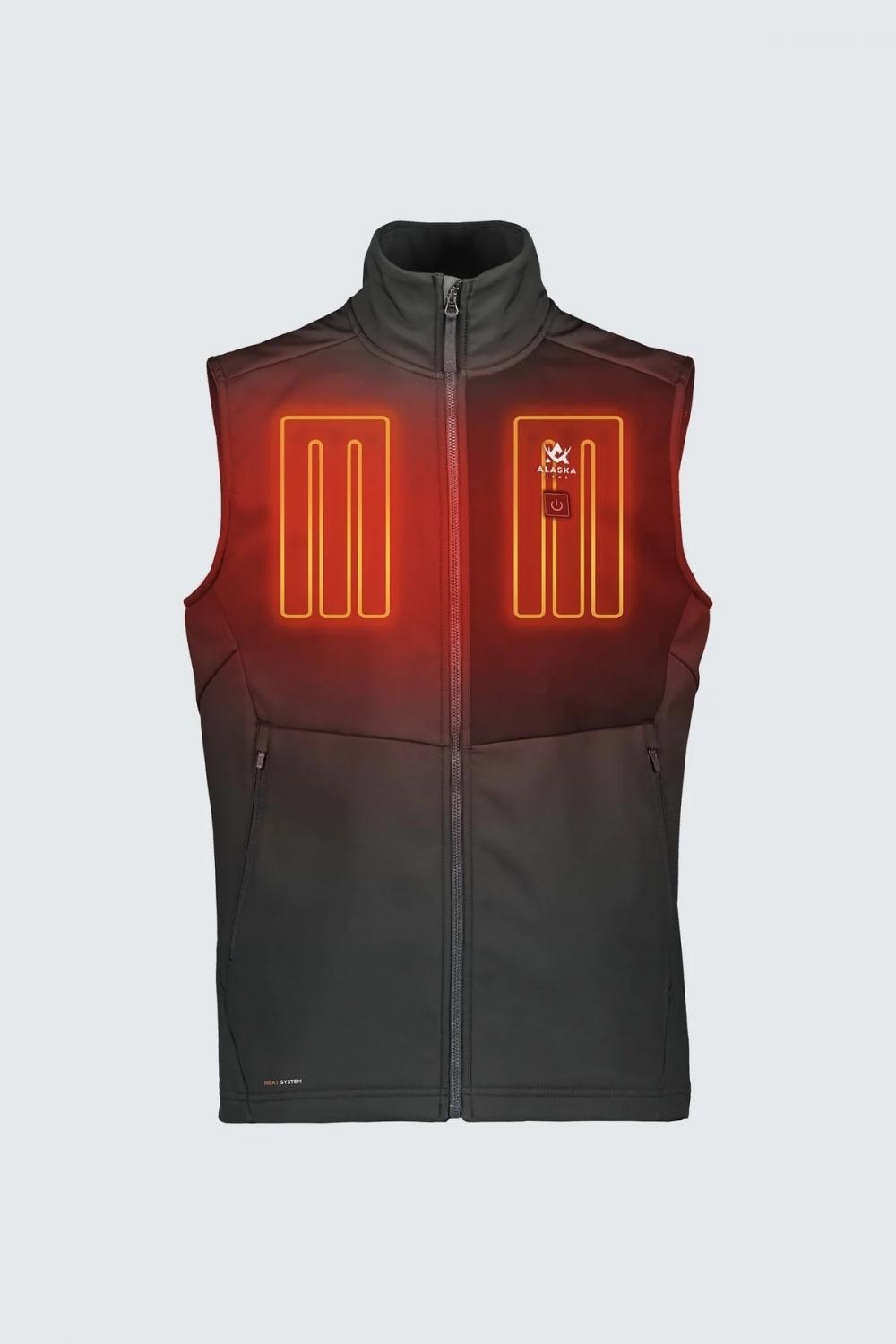Alaska Heat System Ms Vest, Mørk Grå