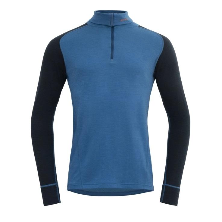Devold Duo Active Merino 205 Z.Neck Herre, Blue/Ink