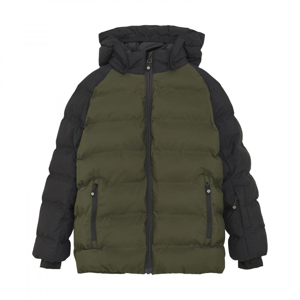 Color Kids Ski Jacket - Quilt - Contrast Welded Seams, Grape Leaf