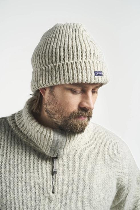 Devold Nansen Wool Beanie, Grey Melange