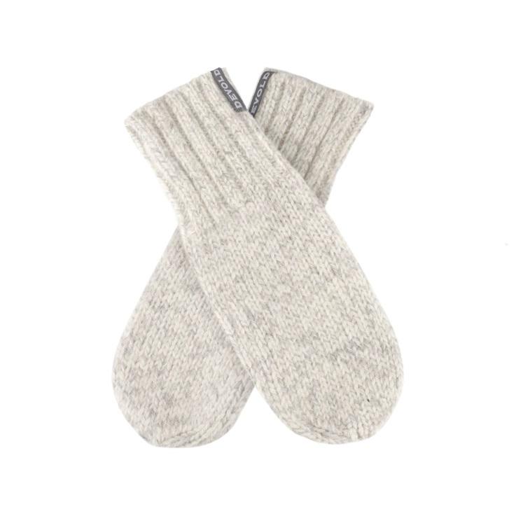 Devold Nansen Wool Mitten, Grey Melange
