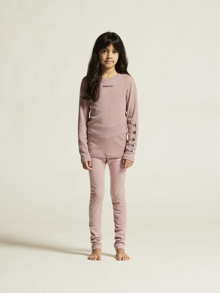 Craft Core Warm Baselayer Set Junior, Charm/Dk Plum