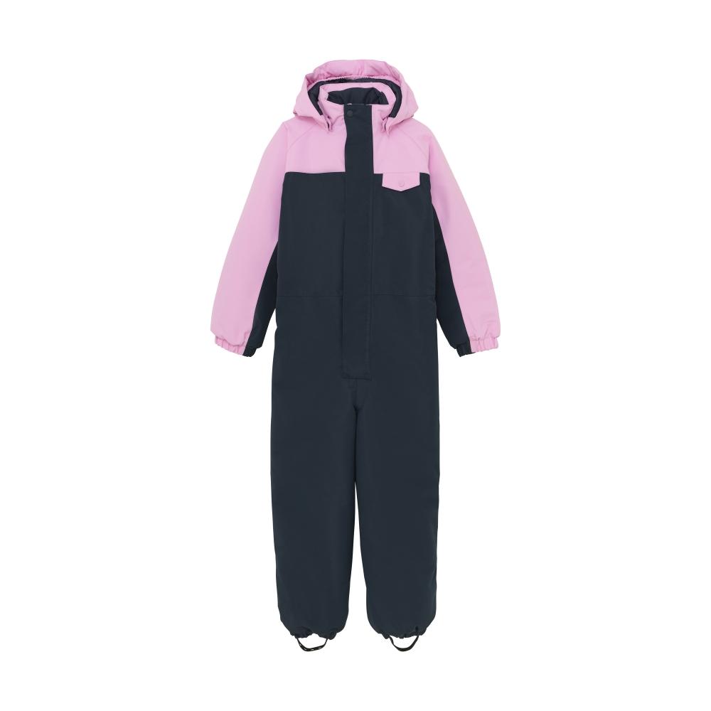 Color Kids Coverall W. Contrast All seams Taped heldress til Junior, Lilac Chiffon