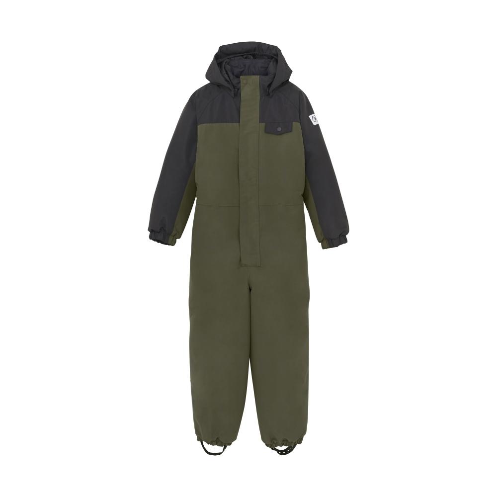 Color Kids Coverall W. Contrast All seams Taped heldress til Junior, Grape Leaf