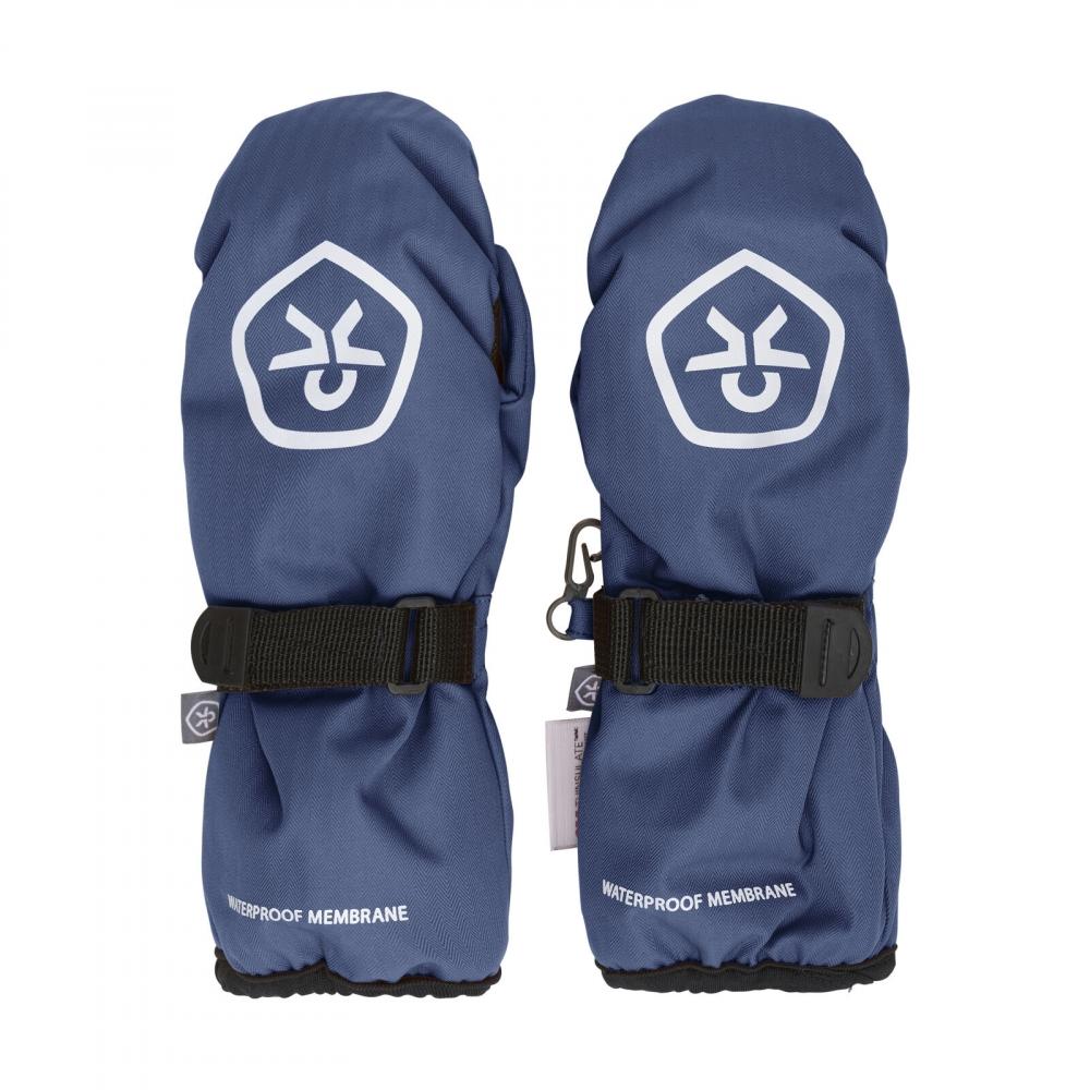 Color Kids Mittens - Waterproof Dropliner Votter til Junior, Vintage Indigo