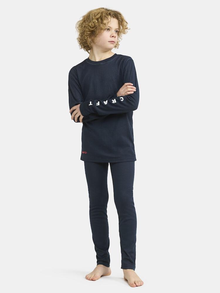 Craft Nor Core Warm Baselayer Set Junior, Blaze