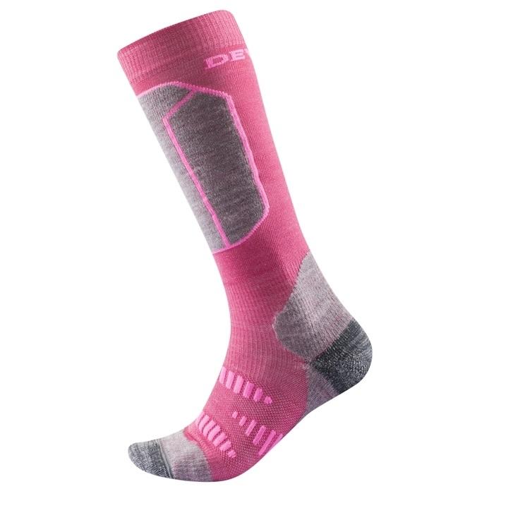 Devold Alpine Merino Sock Junior, Cerise