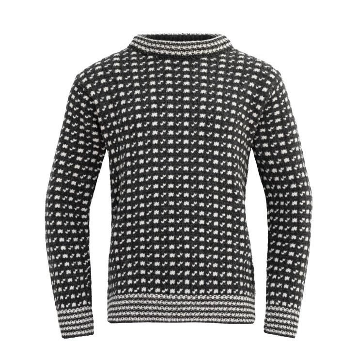 Devold Original Islender Wool Sweater unisex, Sort/Hvit
