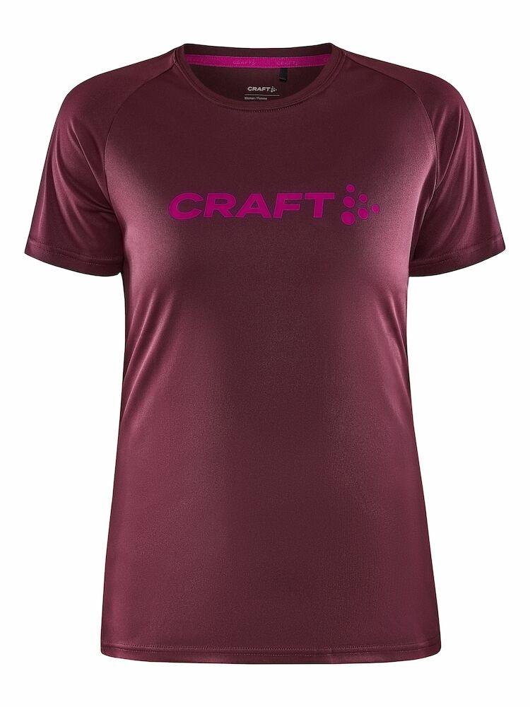 Craft Core Essence Logo Tee T-skjorte for trening Dame, Punsch