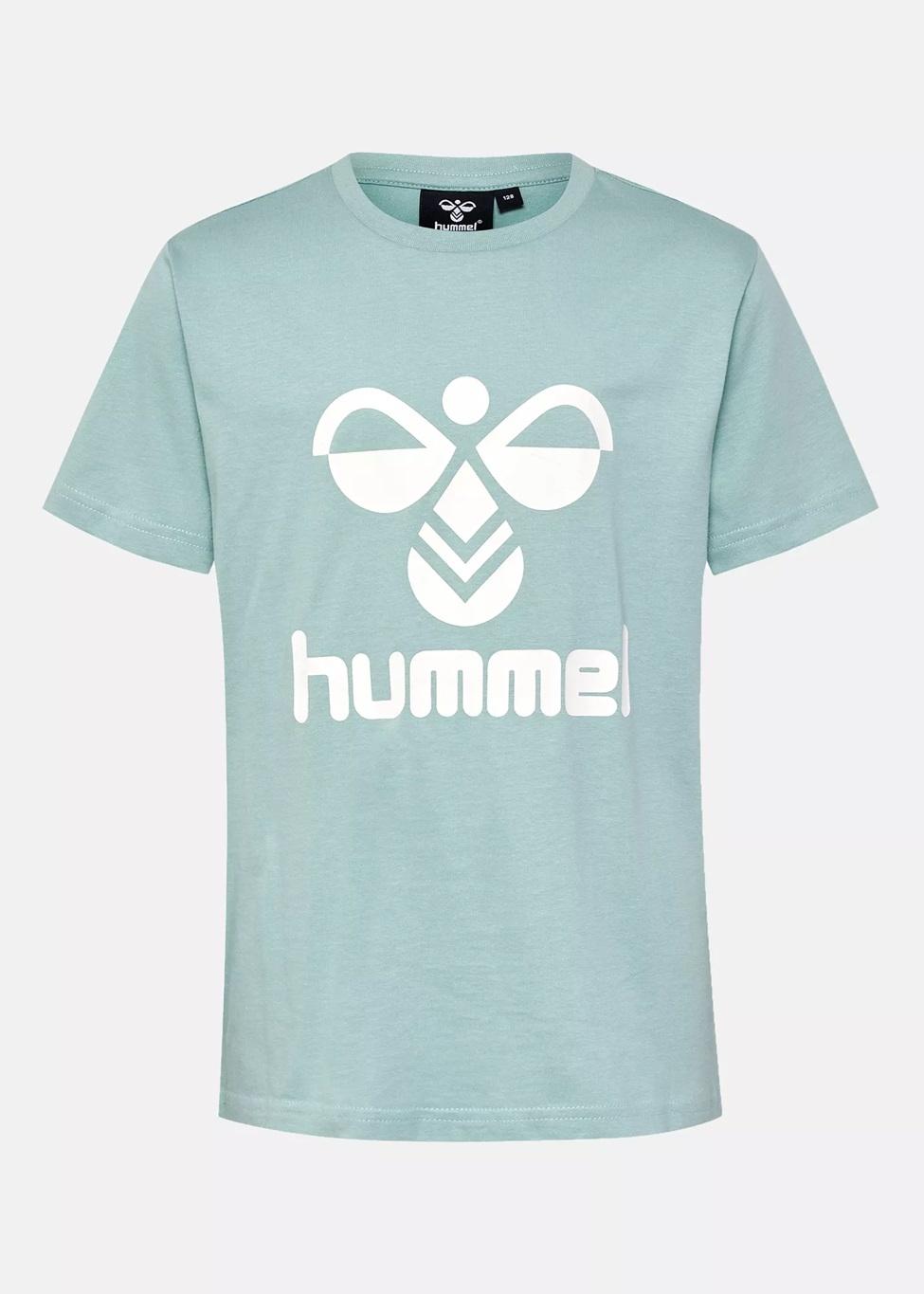 Hummel hmlTres T-shirt S/S Til Junior, Blue Surf