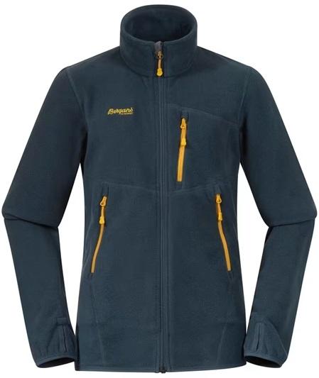 Bergans Runde Youth Jkt fleecejakke til barn, Orion Blue/Light Golden Yellow