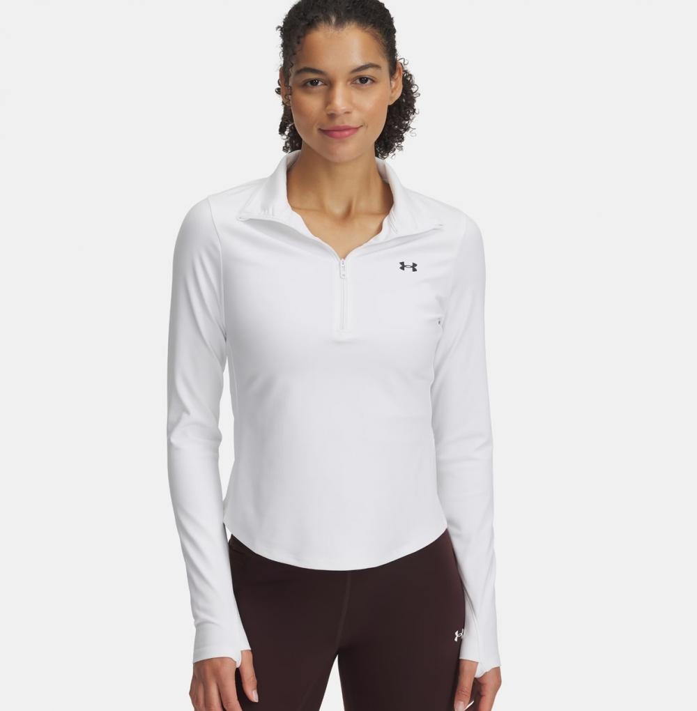 Under Armour Motion 1/2 Zip Emea til dame, Hvit