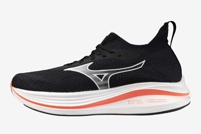 Mizuno Neo Zen løpesko til herre, Black/white/fiery coral