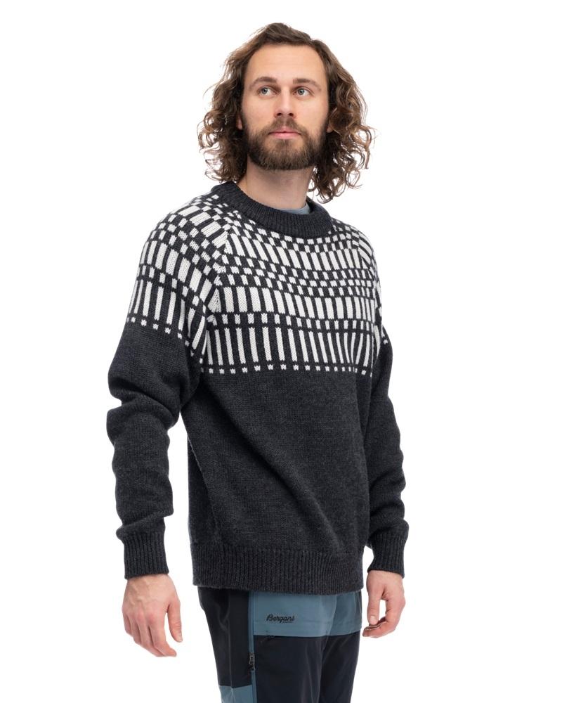 Bergans Nordmarka Merino Jumper Til Herre, Dark Shadow Grey / Aluminium