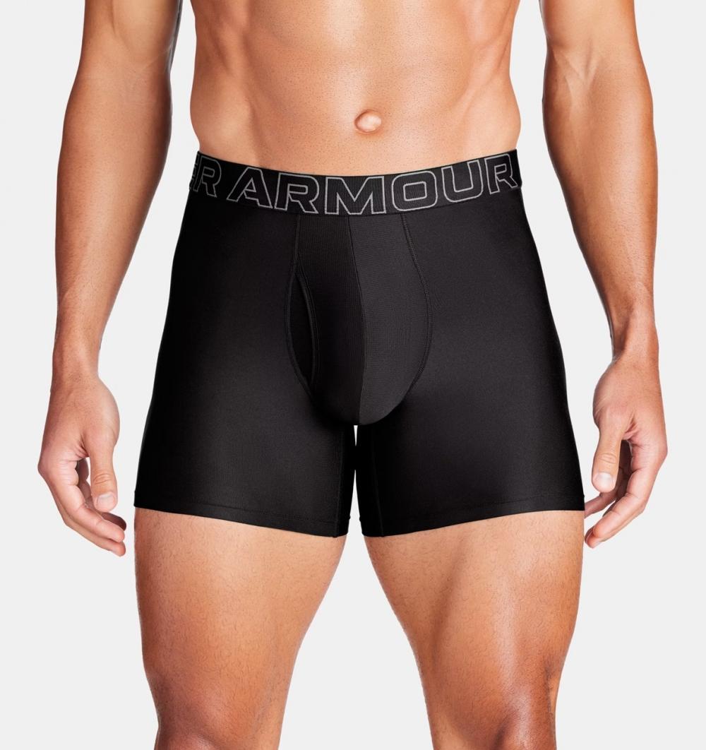 Under Armour Performance Tech - solid 6in Boxers 3-pack