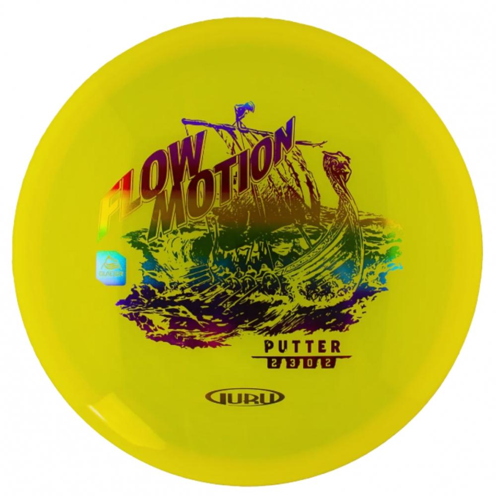 Guru Glacier Line Putter Flow Motion, Gul