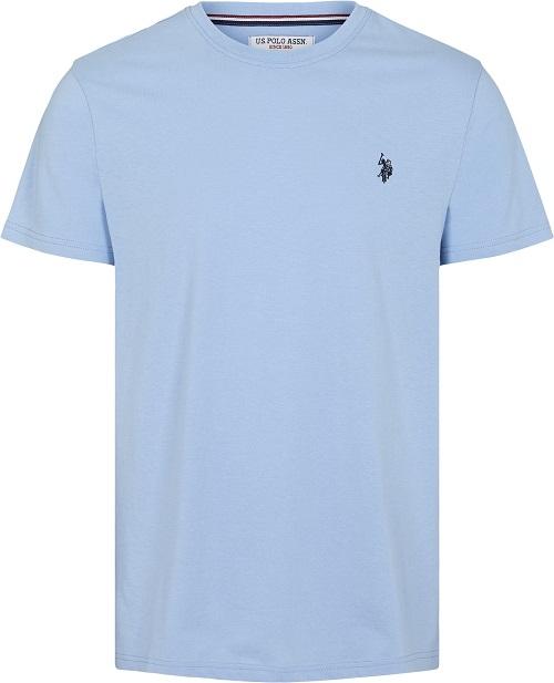 U.S. Polo Arjun T-Shirt T-skjorte Herre, Placid Blue