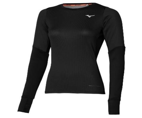 Mizuno BT Long Sleeve Dame, Sort