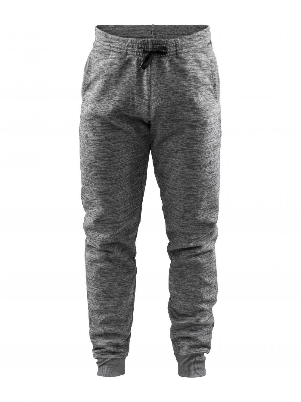 Craft Leisure Sweatpants joggebukse Herre, Dark Grey Melange