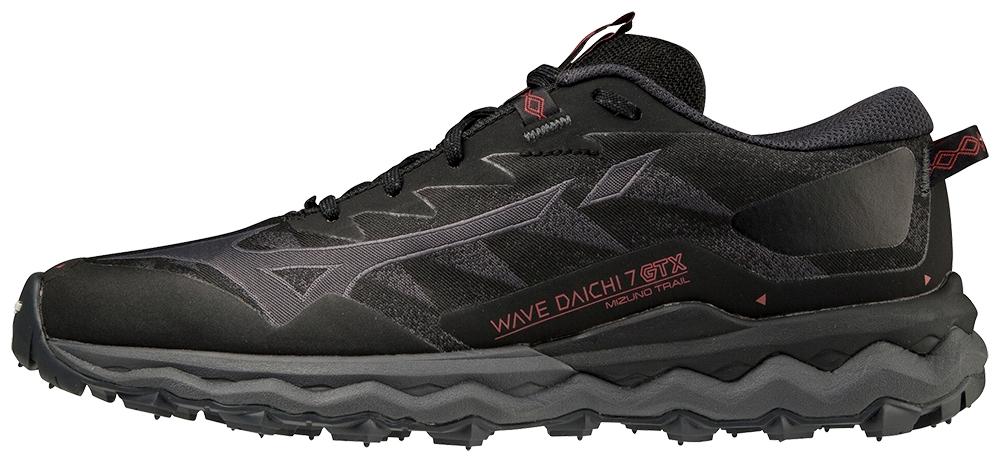 Mizuno Daichi 7 GTX Joggesko med Gore-Tex Dame, Black / Iron Grey