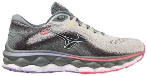 Mizuno Wave Sky 7 Løpesko Dame, Grå/Hvit