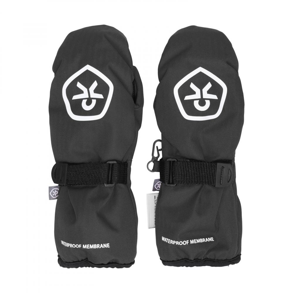 Color Kids Mittens Waterproof forede vintervotter Junior, Sort